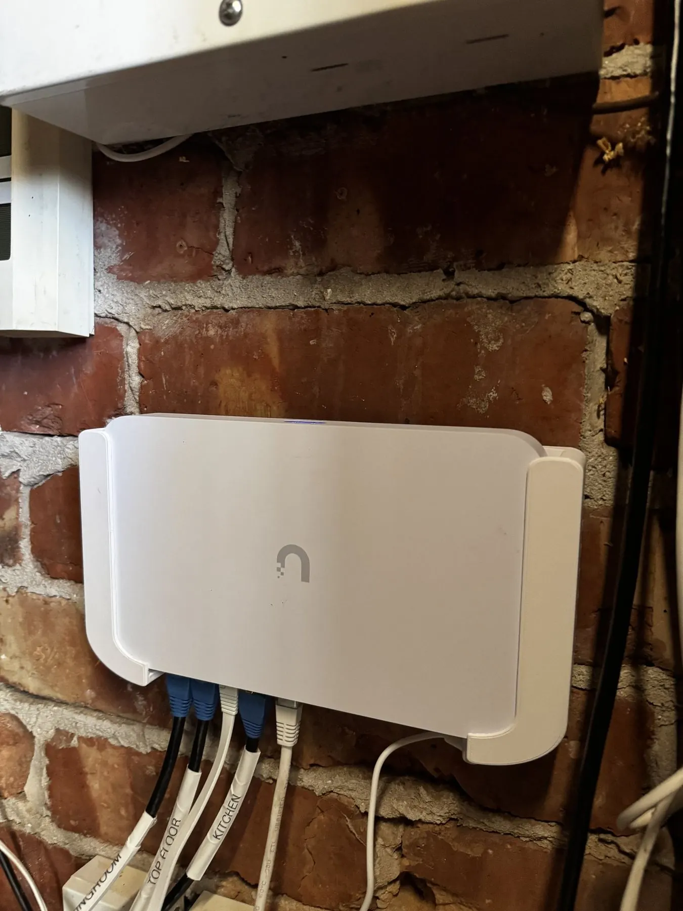Labelled smart home network panel for Wi-Fi, CCTV and smart home systems installed by True Tech