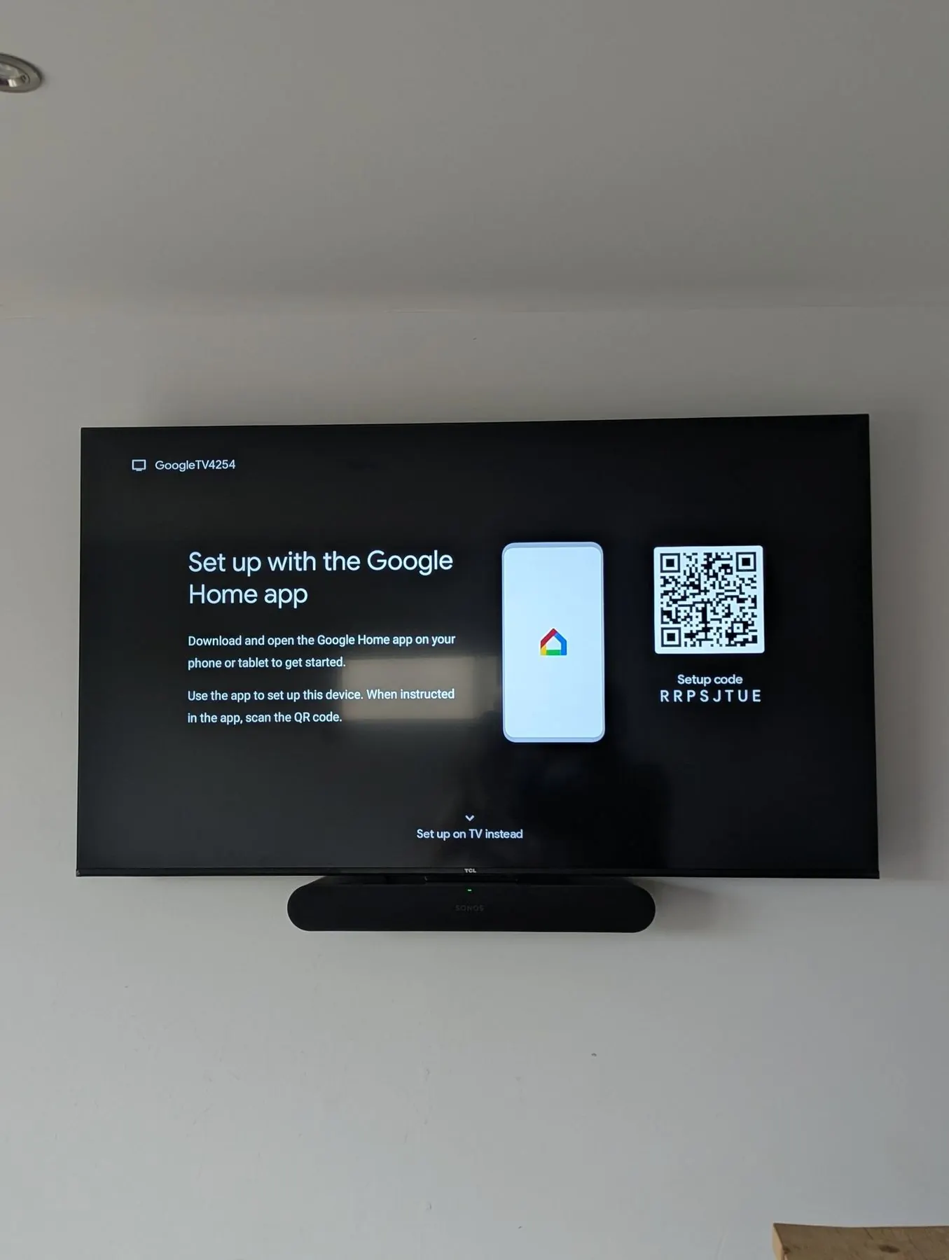 Private home TV wall mounting and Sonos soundbar installation by True Tech Solutions